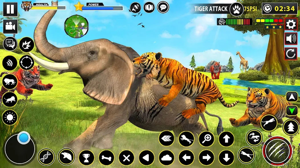 Tiger Simulator Lion games 3D (Тигровый Симулятор Игр Льва 3D)  [МОД Unlocked] Screenshot 3