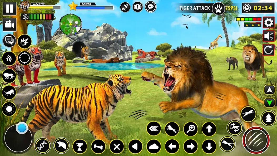 Tiger Simulator Lion games 3D (Тигровый Симулятор Игр Льва 3D)  [МОД Unlocked] Screenshot 5