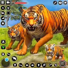 Взломанная Tiger Simulator Lion games 3D (Тигровый Симулятор Игр Льва 3D)  [МОД Unlocked] - стабильная версия apk на Андроид