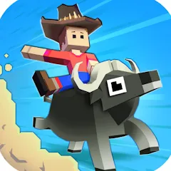 Взломанная Rodeo Stampede: Sky Zoo Safari  [МОД Меню] - последняя версия apk на Андроид