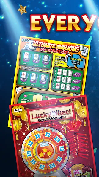 Lottery Scratch Off - Mahjong  [МОД Unlocked] Screenshot 1