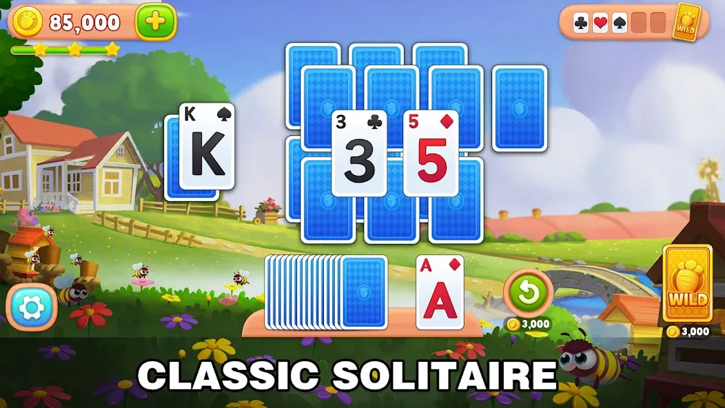 Solitaire Farm: Card Games (Соляр Фарм)  [МОД Бесконечные монеты] Screenshot 1