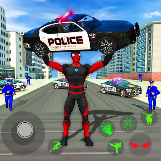 Spider Miami Rope Hero Ninja  [МОД Бесконечные монеты] Screenshot 1