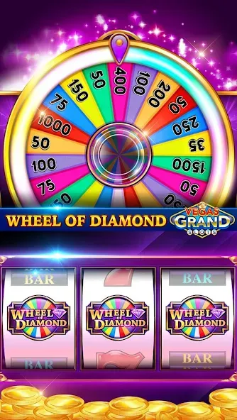 Vegas Grand Slots:Casino Games (Вегас Гранд Слоты)  [МОД Бесконечные монеты] Screenshot 4