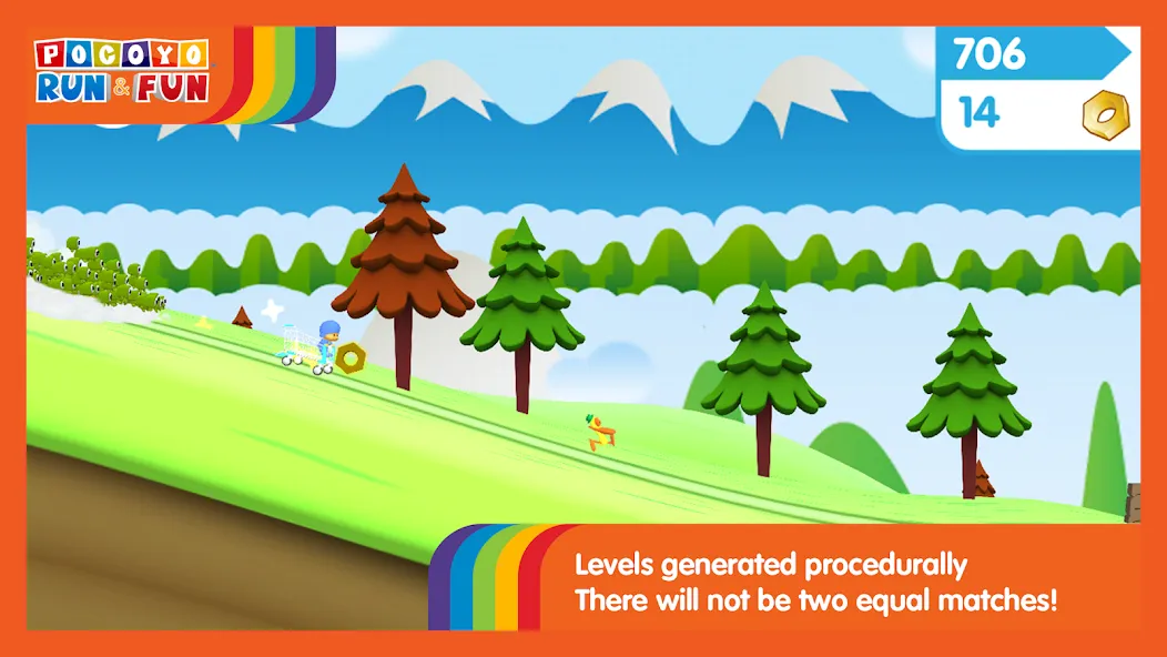 Pocoyo Run & Fun: Cartoon Jump  [МОД Unlocked] Screenshot 2