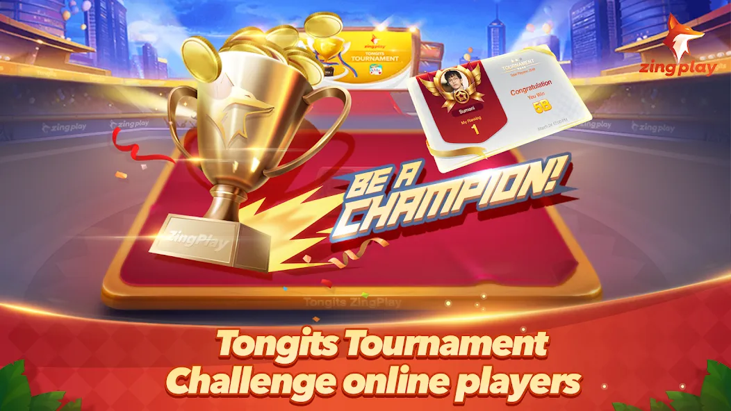 Tongits ZingPlay-Fun Challenge (Тонгитс ЗингПлэй)  [МОД Меню] Screenshot 1