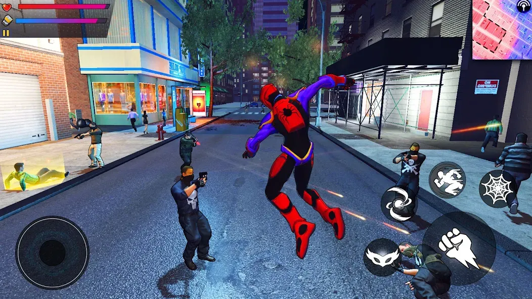 Spider Hero:Super City Hero (пайдер Хиро)  [МОД Бесконечные деньги] Screenshot 3