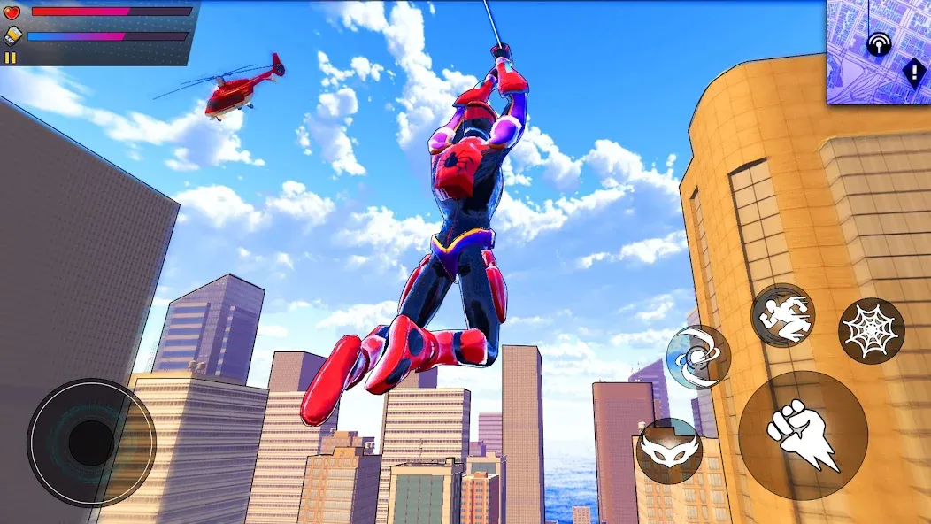 Spider Hero:Super City Hero (пайдер Хиро)  [МОД Бесконечные деньги] Screenshot 4