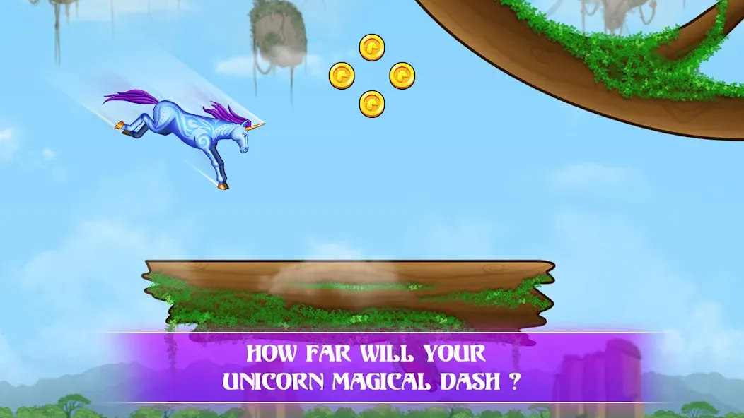 Unicorn Dash: Magical Run (Юникорн Дэш)  [МОД Бесконечные монеты] Screenshot 2