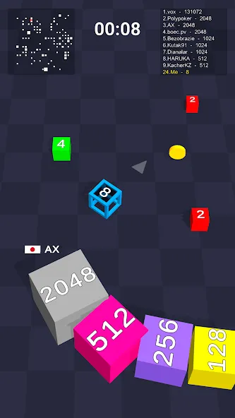 Cube Arena 2048: Merge Numbers  [МОД Много монет] Screenshot 2