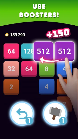 2048: Puzzle Game! Merge Block (Две тысячи сорок восемь)  [МОД Unlocked] Screenshot 4