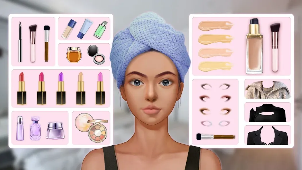 Makeup Stylist: Makeup Game (Сам сделай макияж)  [МОД Menu] Screenshot 1