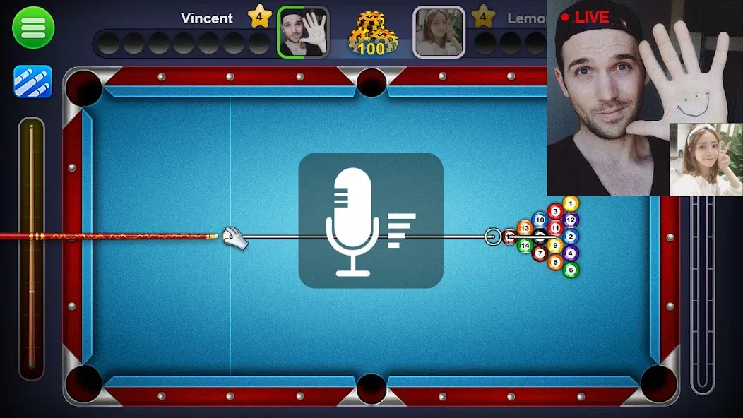 8 Ball Live - Billiards Games (Бол Лайв)  [МОД Бесконечные монеты] Screenshot 5