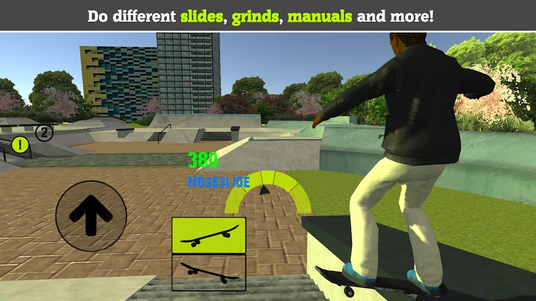 Skateboard FE3D 2 (Скейтборд 3D 2)  [МОД Mega Pack] Screenshot 1