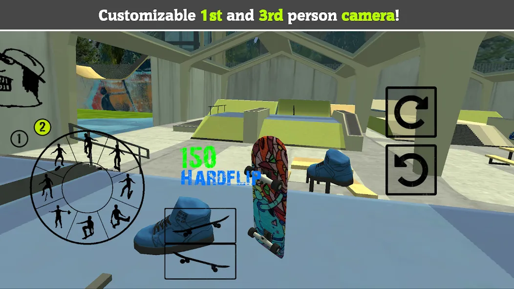 Skateboard FE3D 2 (Скейтборд 3D 2)  [МОД Mega Pack] Screenshot 3