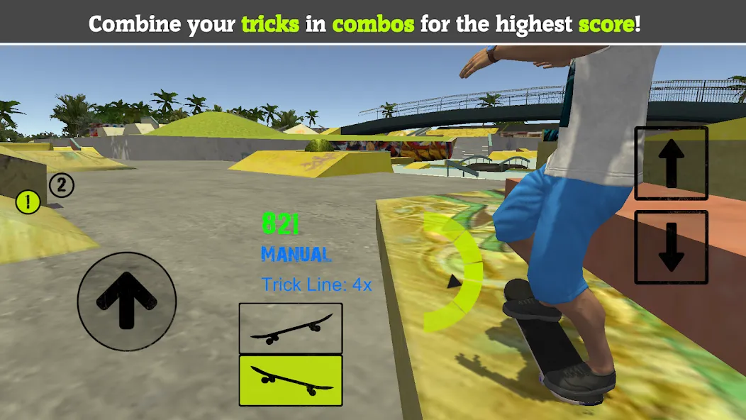 Skateboard FE3D 2 (Скейтборд 3D 2)  [МОД Mega Pack] Screenshot 4