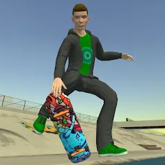 Взлом Skateboard FE3D 2 (Скейтборд 3D 2)  [МОД Mega Pack] - полная версия apk на Андроид