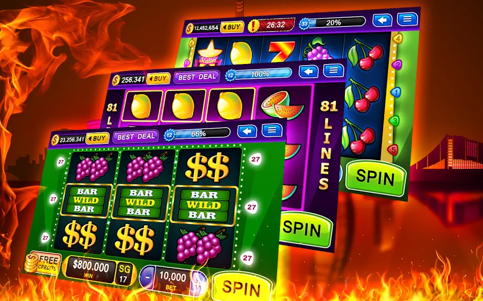 Slots - Casino Slot Machines  [МОД Много денег] Screenshot 4