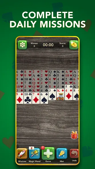 FreeCell Classic Card Game (ФриСел Классическая карточная игра)  [МОД Все открыто] Screenshot 4