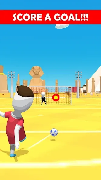 Stickman Freekick: Soccer game  [МОД Unlocked] Screenshot 2