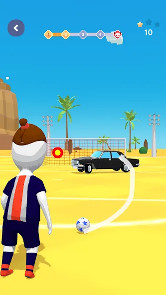 Stickman Freekick: Soccer game  [МОД Unlocked] Screenshot 4