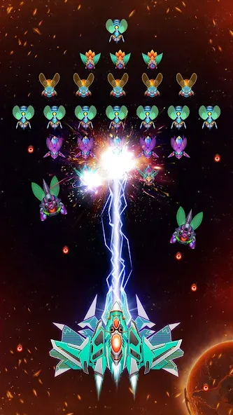 Galaxy Attack - Alien Shooter (Гэлэкси аттак)  [МОД Много денег] Screenshot 1