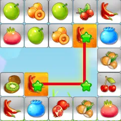 Скачать взломанную Link fruits - fruit match pair  [МОД Mega Pack] - стабильная версия apk на Андроид