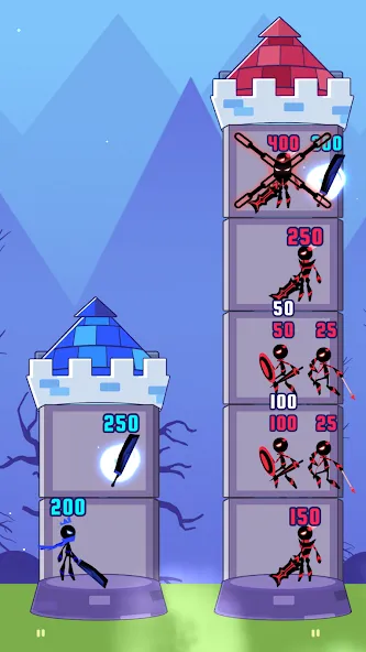 Hero Castle War: Tower Attack (Хиро Касл Вар)  [МОД Unlocked] Screenshot 2