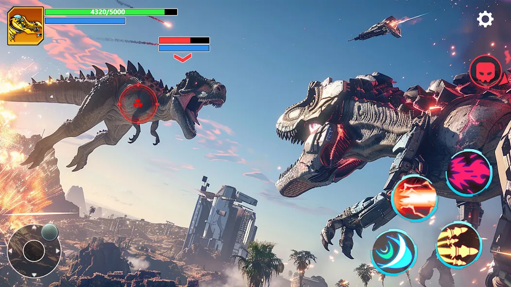 Mech War: Jurassic Dinosaur (Мех Батл)  [МОД Бесконечные монеты] Screenshot 2