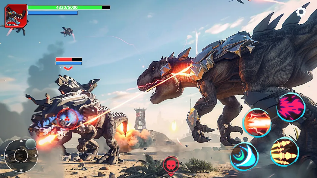 Mech War: Jurassic Dinosaur (Мех Батл)  [МОД Бесконечные монеты] Screenshot 3