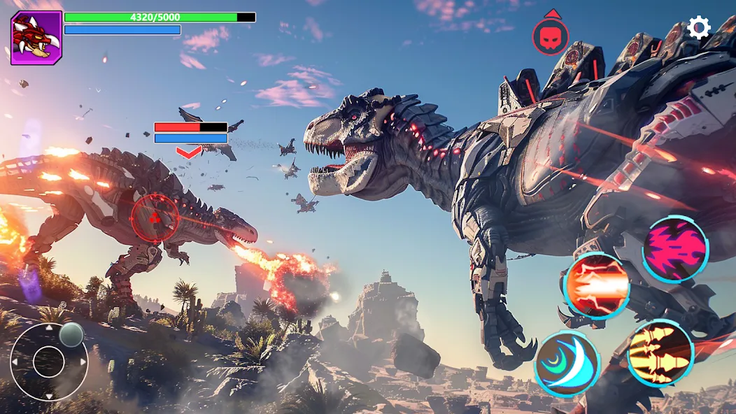 Mech War: Jurassic Dinosaur (Мех Батл)  [МОД Бесконечные монеты] Screenshot 5