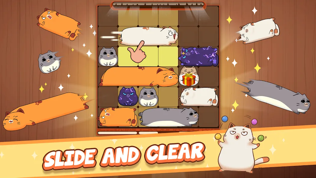 Haru Cats: Cute Sliding Puzzle (Хару Кэтс)  [МОД Меню] Screenshot 1