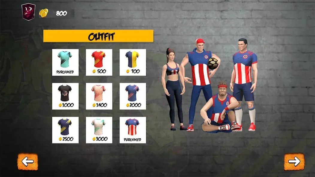 Street Football: Futsal Games (Стрит Футбол)  [МОД Бесконечные монеты] Screenshot 4