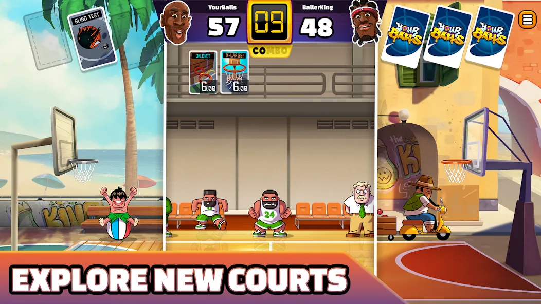 Your Balls: Basketball Game (Йоур Баллс)  [МОД Много денег] Screenshot 5