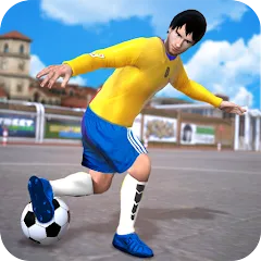 Скачать взломанную Street Football Kick Games (Уличный футбол Игры с ударами)  [МОД Бесконечные монеты] - полная версия apk на Андроид