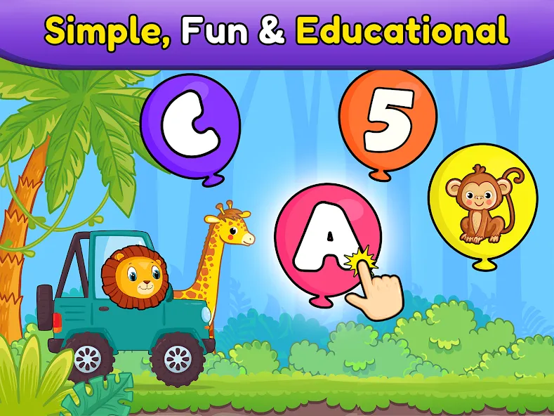 Balloon Pop Kids Learning Game  [МОД Много монет] Screenshot 2