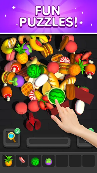 Match 3D - Tile Triple Puzzle (Матч 3Д)  [МОД Menu] Screenshot 2