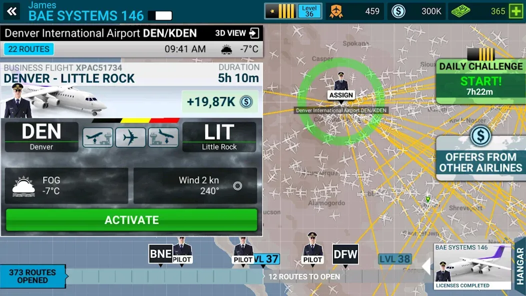 Airline Commander: Flight Game (ЭЙРЛАЙН КОМАНДЕР)  [МОД Много монет] Screenshot 3
