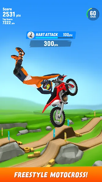 Max Air Motocross (Макс Эйр Мотокросс)  [МОД Бесконечные монеты] Screenshot 1