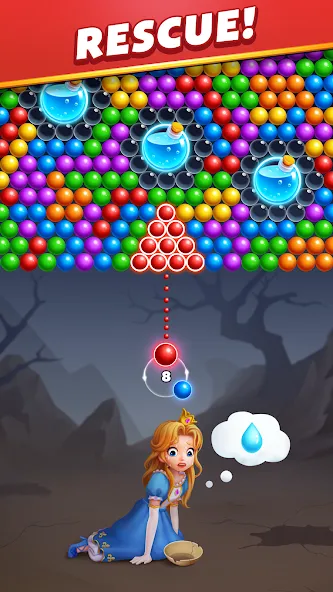 Bubble Shooter Royal Pop  [МОД Mega Pack] Screenshot 1