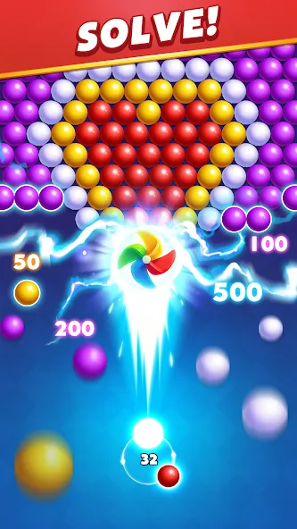 Bubble Shooter Royal Pop  [МОД Mega Pack] Screenshot 4