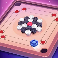 Скачать взломанную Carrom Lure - Disc pool game (Карром Лур)  [МОД Бесконечные деньги] - полная версия apk на Андроид