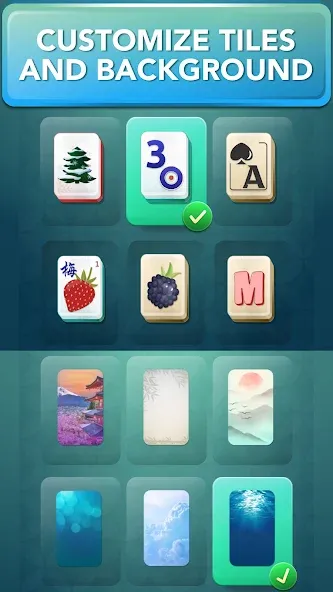 Solitaire Mahjong for Seniors  [МОД Бесконечные монеты] Screenshot 3