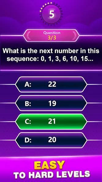 Math Trivia - Quiz Puzzle Game (Математические загадки)  [МОД Много денег] Screenshot 4