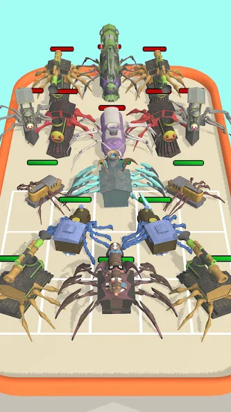 Merge Spider Train  [МОД Бесконечные деньги] Screenshot 3