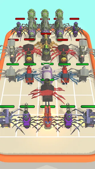 Merge Spider Train  [МОД Бесконечные деньги] Screenshot 5