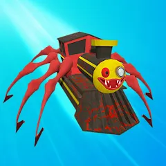 Взломанная Merge Spider Train  [МОД Бесконечные деньги] - последняя версия apk на Андроид