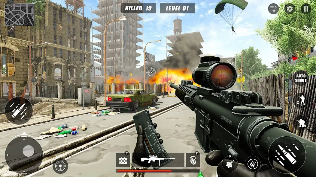 Code of Sniper 3D Gun Shooting  [МОД Много монет] Screenshot 2