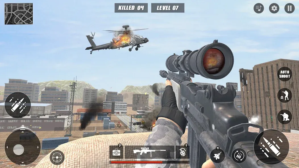 Code of Sniper 3D Gun Shooting  [МОД Много монет] Screenshot 3