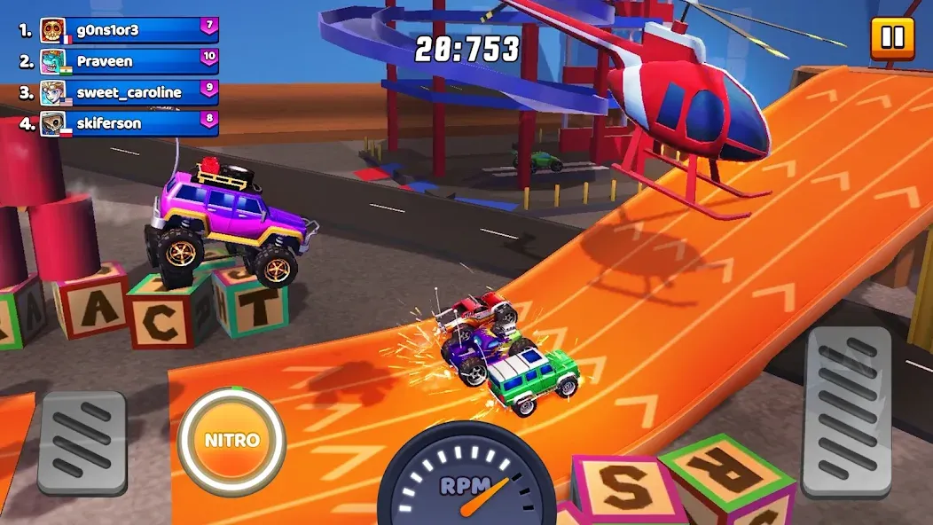 Nitro Jump - Car Racing (Нитро Джамп Рейсинг)  [МОД Бесконечные деньги] Screenshot 3